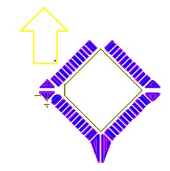 OFP和PLCC型集成塊如采用紅膠工藝過波峰,需采用斜角45度方式擺放，且每邊的最后一個引腳均需添加盜錫焊盤